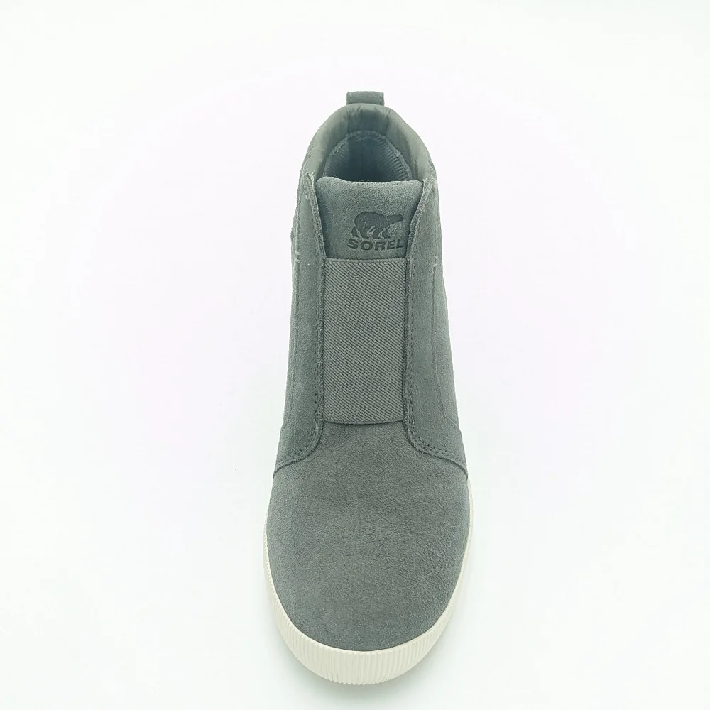Sorel Gray Suede Sneaker Wedges